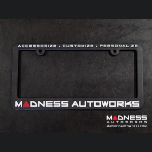 License Plate Frames - MADNESS Autoworks (2)